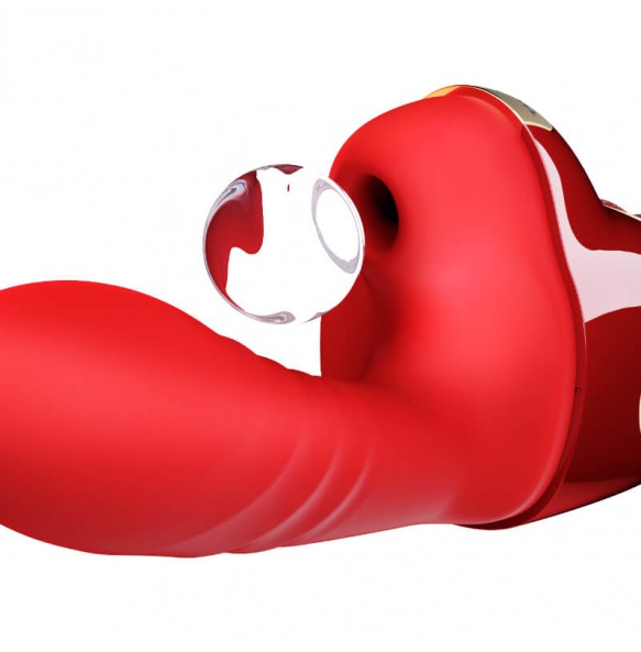 HK LETEN - Impact Thrusting Sucking Warming Massager (Wireless Remote - Chargeable)